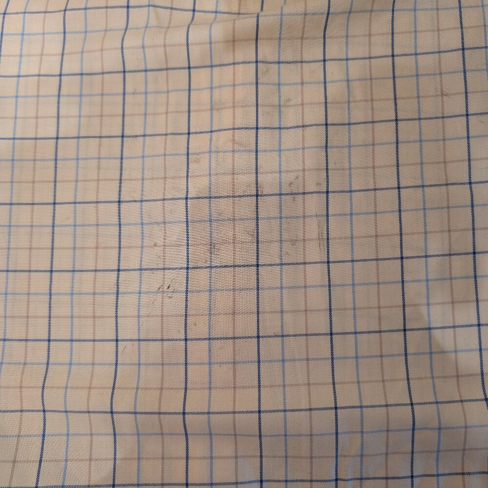 L.L. Bean Shirt Yellow Plaid Button Down Size Medium - Picture 12 of 13